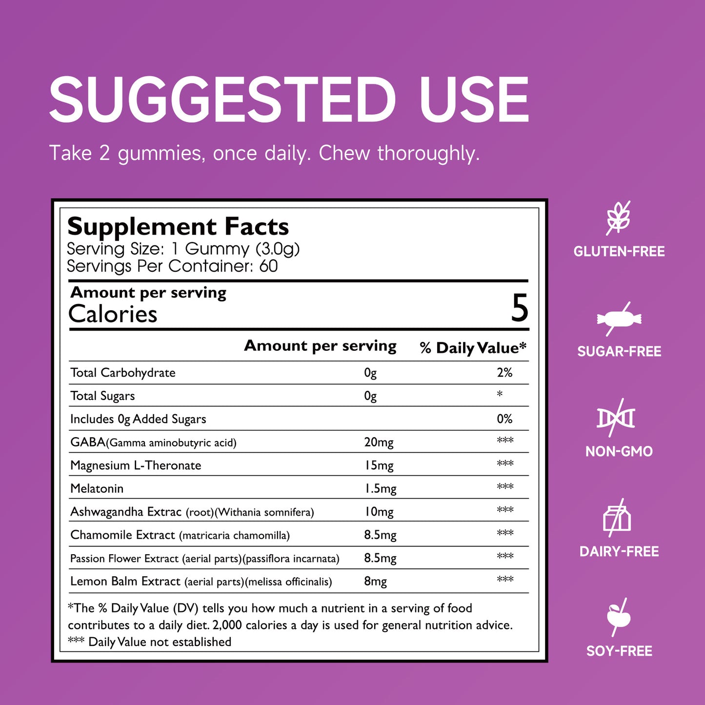 Ameri-Vita Sleep Gummies x60 - Melatonin + GABA