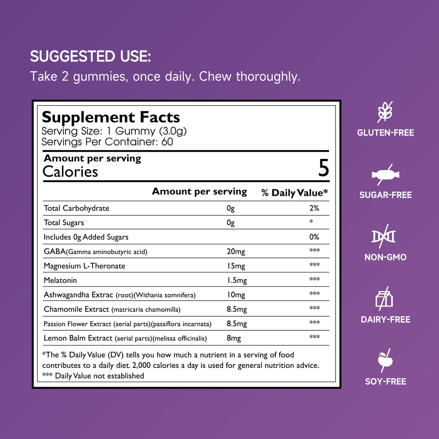 Ameri-Vita Sleep Extra Gummies x60 - Max-Strength Melatonin