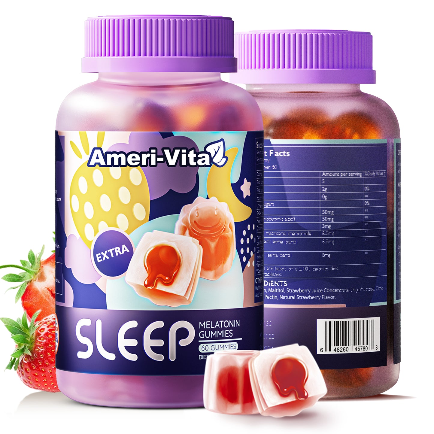 Ameri-Vita Sleep Extra Gummies x60 - Max-Strength Melatonin