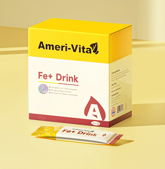 Ameri-Vita Fe+ Drink - Liquid Iron Supplement x30 Sachets