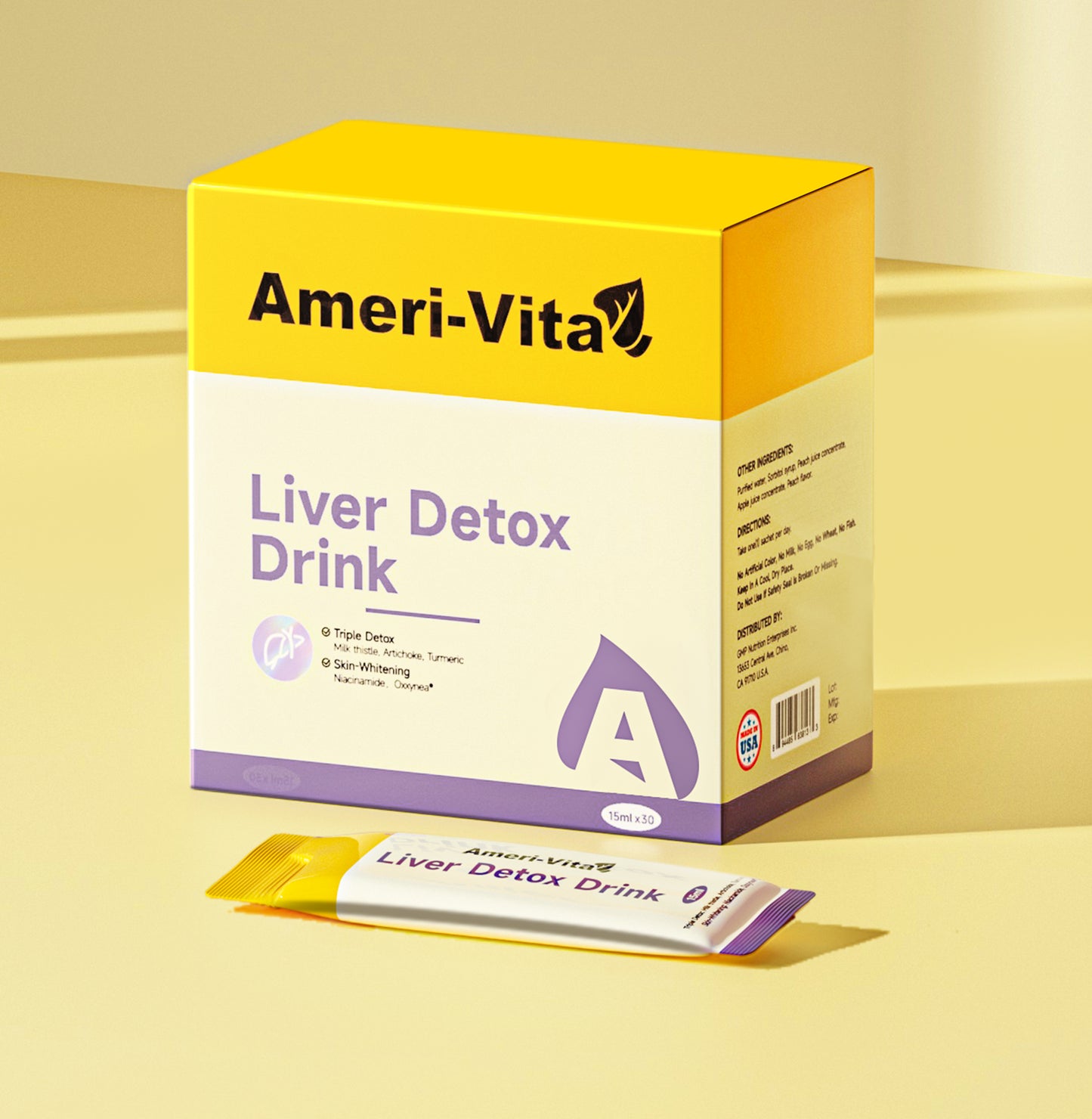 Ameri-Vita Liver Detox Drink - Liquid Milk Thistle x30 Sachets