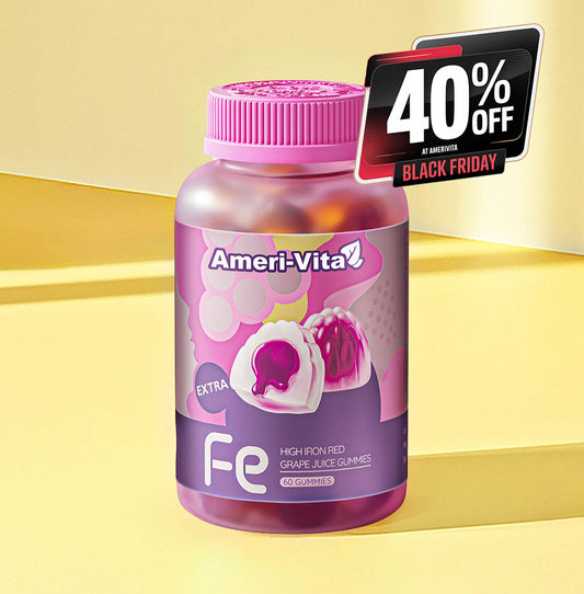 Ameri-Vita Fe+ Iron Gummies x 60 - Just $17.40